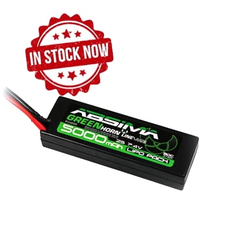 Batería Absima LiPo 2S 7.4V 50C 5000 Greenhorn carcasa rígida (conector TDean) 4140009