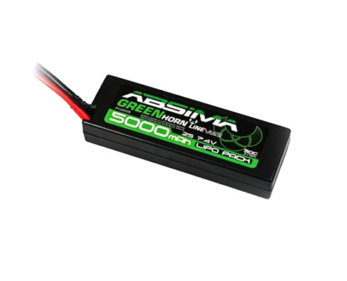 Batería Absima LiPo 2S 7.4V 50C 5000 Greenhorn carcasa rígida (conector TDean) 4140009