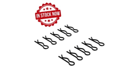 Clips carrocería Arrma grandes negros (10pcs) AR320278