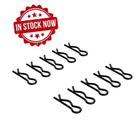 Clips carrocería Arrma grandes negros (10pcs) AR320278