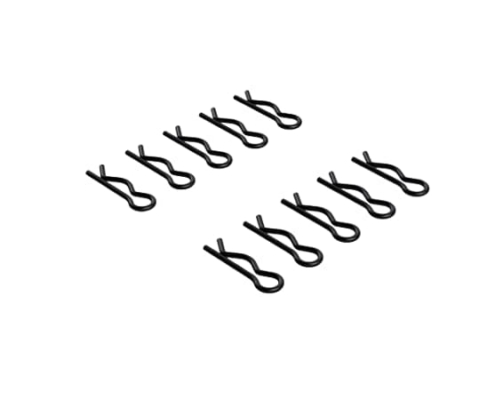 Clips carrocería Arrma grandes negros (10pcs) AR320278