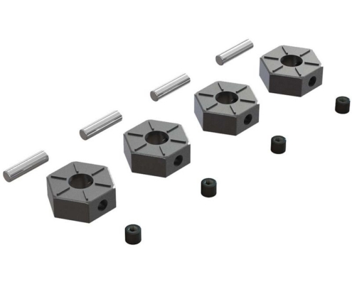 Hexágonos Arrma de metal 12mm (4pcs) AR310816