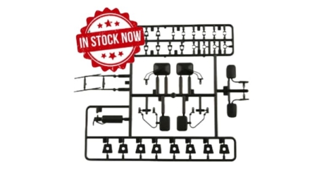 Kit de piezas Axial detalles exteriores carrocería color Negro AX80038