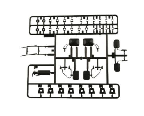 Kit de piezas Axial detalles exteriores carrocería color Negro AX80038