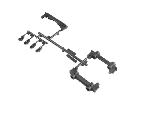 Soportes de parachoques Axial y soportes de pivote SCX10 II AXI31634