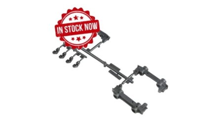 Soportes de parachoques Axial y soportes de pivote SCX10 II AXI31634