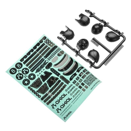 Conjunto de casco Black Axial Yeti AX31049