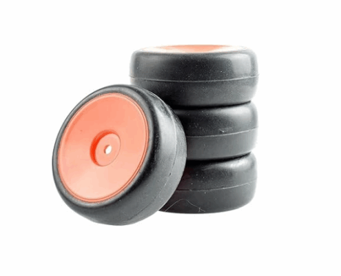 Ruedas Touring car para turismo 1/10 Llantas Rojas (4pcs) 