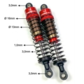 Amortiguadores estándar Absima de aluminio de 62 mm escala 1:10 2330041