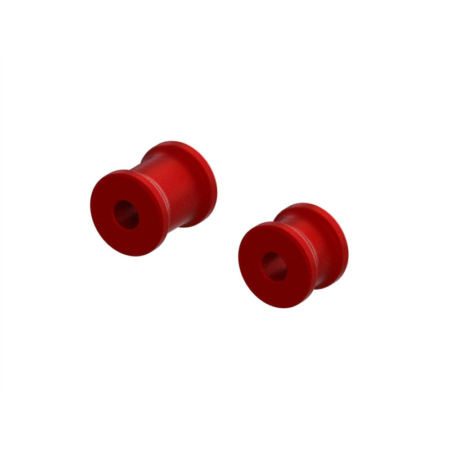Juego de espaciadores de refuerzo para chasis de aluminio Arrma EXB (rojo) ARA320569
