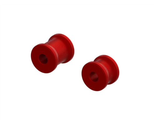 Juego de espaciadores de refuerzo para chasis de aluminio Arrma EXB (rojo) ARA320569