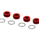 Tuercas de buje Arrma V4 delanteras de aluminio roja (4pcs) ARA320467