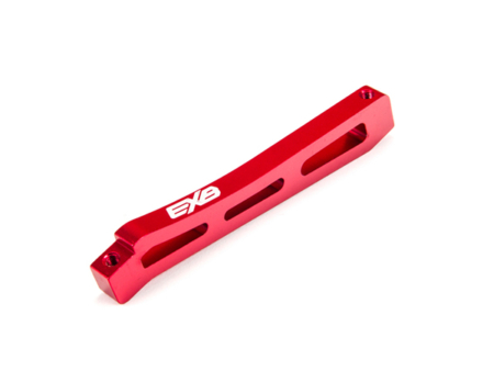 Refuerzo central delantero Arrma EXB de aluminio de 98mm Rojo ARA320564