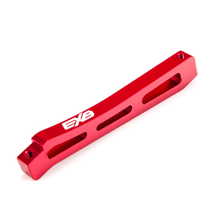Refuerzo central delantero Arrma EXB de aluminio de 98mm Rojo ARA320564
