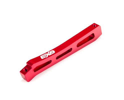 Refuerzo central delantero Arrma EXB de aluminio de 98mm Rojo ARA320564