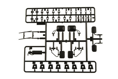 Kit de piezas Axial detalles exteriores carrocería color Negro AX80038