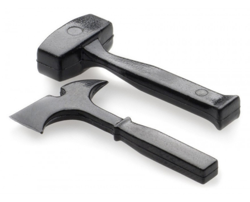 Hacha y martillo Absima negras para Crawler Rc 1:10 (2pcs) 2320017