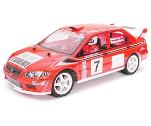 Carrocería Tamiya Mitsubishi Lancer Evo VII WRC 1/10 Sin pintar 50927