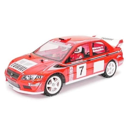 Carrocería Tamiya Mitsubishi Lancer Evo VII WRC 1/10 Sin pintar 50927