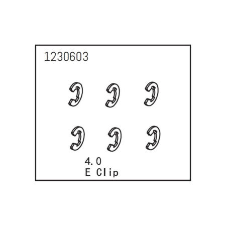 E-Clips 4.0 Absima (6pcs) 1230603