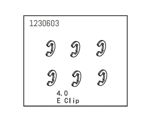E-Clips 4.0 Absima (6pcs) 1230603
