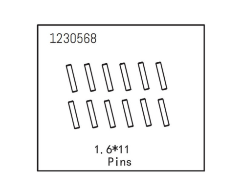 Pines 1.6x11 Absima (12pcs) 1230568