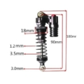 Amortiguadores Piggyback 90mm para Crawlers (2pcs) DP4004