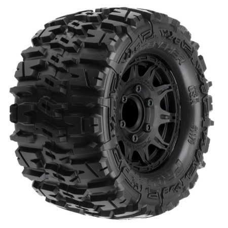 Ruedas Proline Trencher 2.8” MTD Raid Black 6x30 F/R 1/10 Hex. extraíbles (2pcs) PRO117010