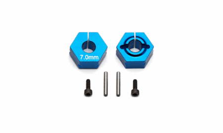 Element AE91610 Hexágonos de aluminio azul 7.0mm RB10 (2pcs)