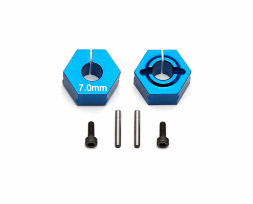 Element AE91610 Hexágonos de aluminio azul 7.0mm RB10 (2pcs)