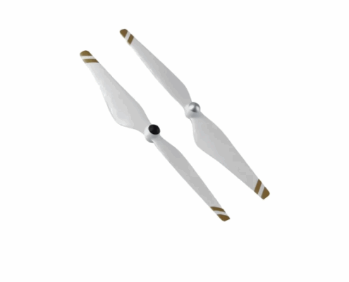 Hélices DJI Phantom 3 9450 Blancas Franja amarilla (2pcs)