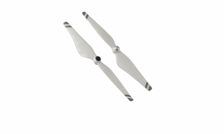 Hélices DJI Phantom 3 9450 Blancas Franja gris (2pcs)