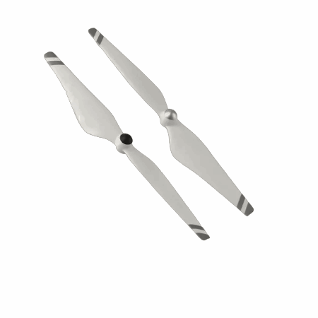 Hélices DJI Phantom 3 9450 Blancas Franja gris (2pcs)