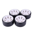 Ruedas Drift 1/10 -6 radios blancos (4pcs) DP3018