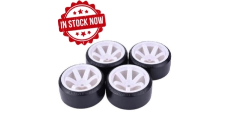 Ruedas Drift 1/10 -6 radios blancos (4pcs) DP3018