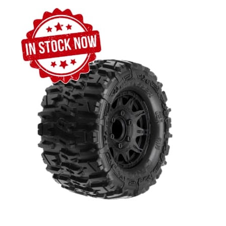 Ruedas Proline Trencher 2.8” MTD Raid Black 6x30 F/R 1/10 Hex. extraíbles (2pcs) PRO117010