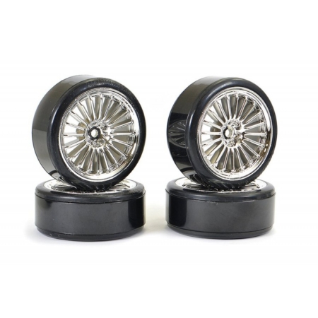 Ruedas Drift Fastrax 1/10 -20 radios cromados (4pcs) FAST0092C