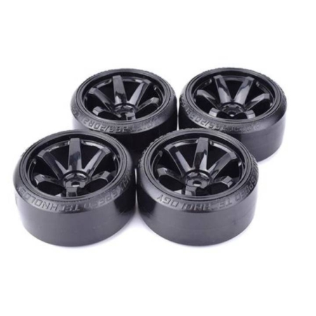 Ruedas Drift 1/10 -6 radios negros (4pcs) DP3017
