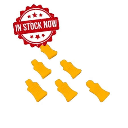 Tiradores de clips de carrocería Absima naranja neón (6pcs) 2440055