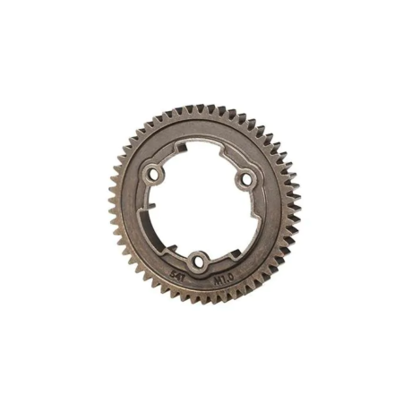 Corona recta, 54 dientes, Traxxas de acero (paso métrico 1,0) TRX6449X