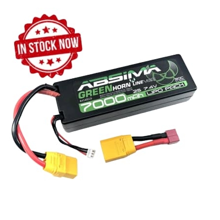 Batería Absima LiPo 2S 7,4V 50C 7000 HardCase Greenhorn Vol.2 XT90/T-Plug 4140019