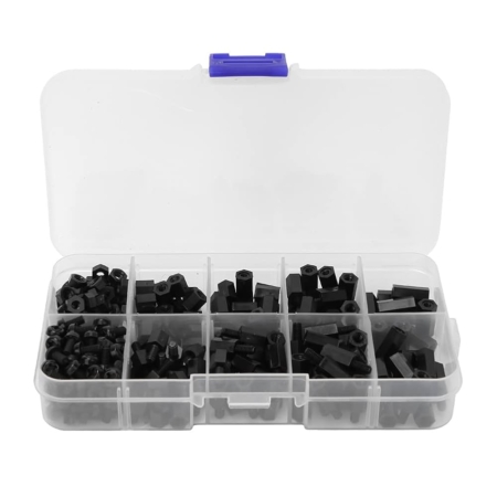 Set de tornillos y espaciadores de nylon M3 (300pcs)