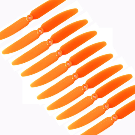 Set de Hélices GEMFAN 6045R dos hojas naranja (10pcs)