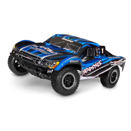 Traxxas Slash 2WD Brushed HD 1/10 Azul (con batería y cargador USB) RTR TRX58234-8BLUE