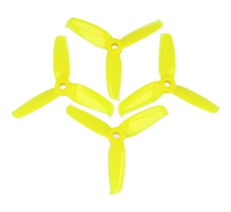 Set de Hélices Gemfan 3052-3 tres hojas amarillas (4pcs) GEM3052