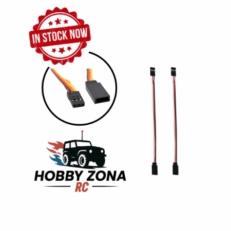 Cable servo de extensión con conector Futaba/JR (10cm) (macho/hembra) (2pcs)