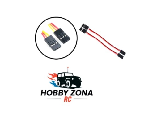 Cable servo de extensión con conector Futaba/JR (15cm)(hembra/hembra) (2pcs)