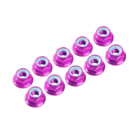 Tuercas autoblocantes de aluminio Ultimate Racing M3 (Rosa) (10pcs) UR1503-PK