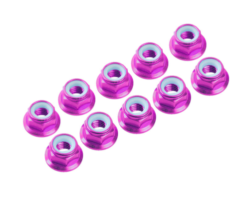 Tuercas autoblocantes de aluminio Ultimate Racing M3 (Rosa) (10pcs) UR1503-PK