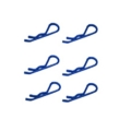 Clips de carrocería Grandes 1/8 Fastrax Azul Metálico (6pcs) FAST210MB